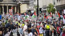 Londra'da İsrail'in Filistin'i işgali ve Al Jazeera muhabirinin öldürülmesi protesto edildi!